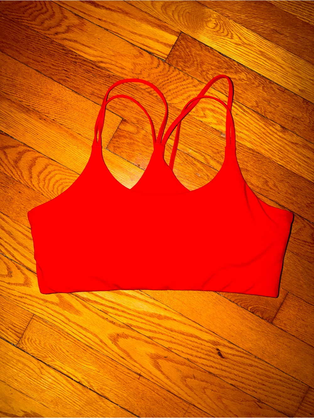 Fabletics Principal Low Impact Bra - sz Large - red